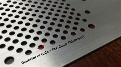 sheet metal hole to form distance